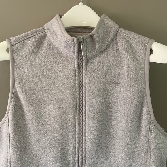 Ridgecut Toughwear Jackets & Blazers - Ridgecut Toughwear Womens Gray Full Zip Fleece Vest Mock Neck Size S RC11011